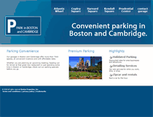 Tablet Screenshot of greaterbostonparking.com